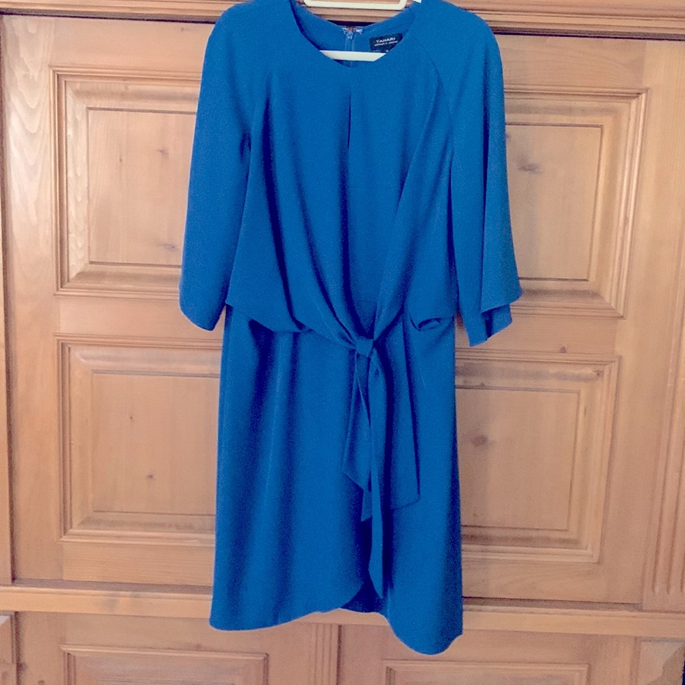 Tahari Dress, Turquoise Blue, Size 14